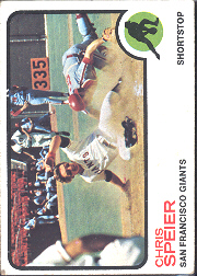 1973 Topps Baseball Cards      273     Chris Speier